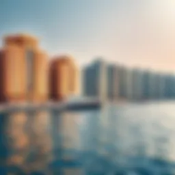 Stunning waterfront view of Alseef showcasing architectural beauty