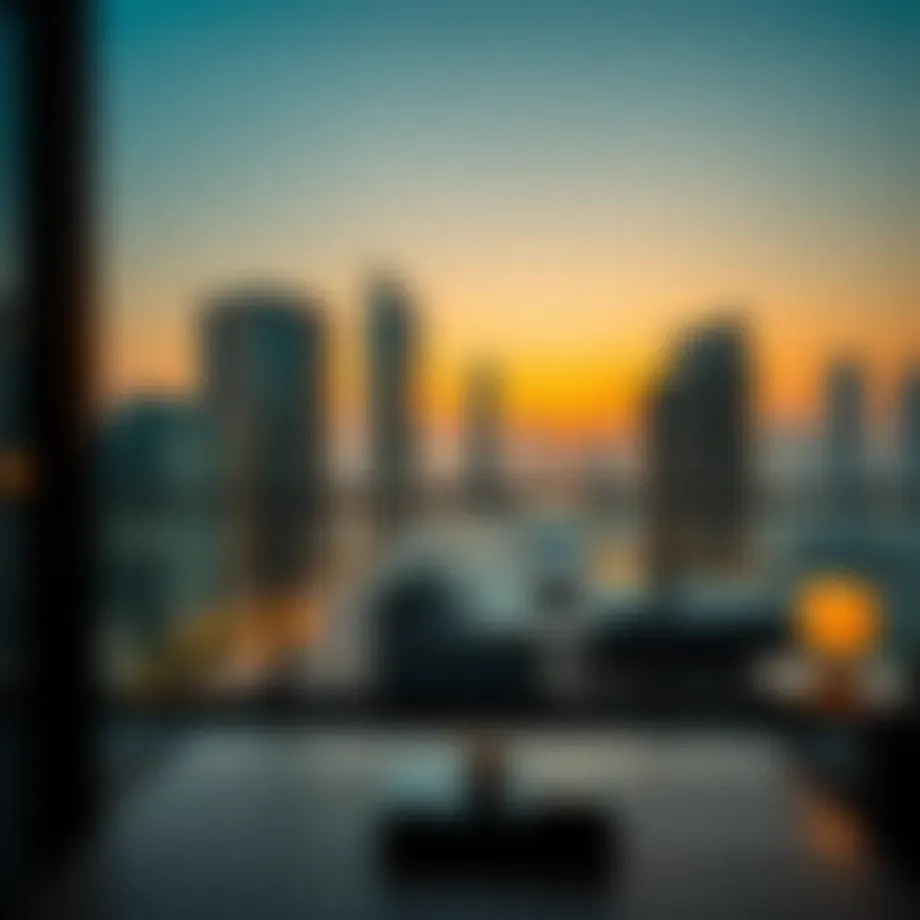 Luxurious apartment view in Dubai