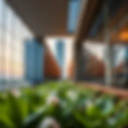 Panoramic view of Nakheel Dragon Mart's office spaces showcasing modern architecture