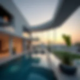 Modern architectural design in Dubai