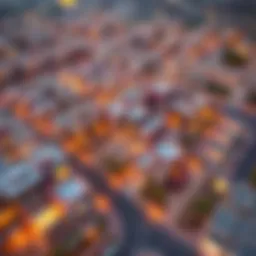 Aerial view of Wasl Village showcasing its modern architecture and layout