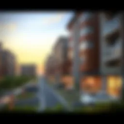 Modern residential buildings in Dubai