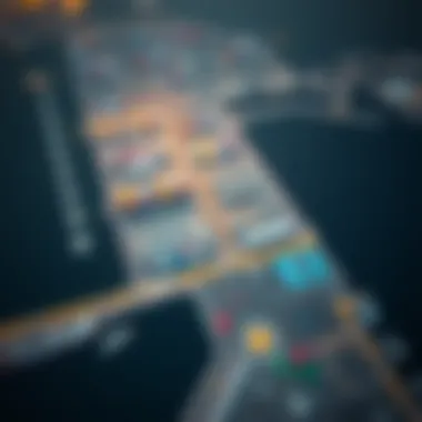 Aerial View of Jebel Ali Port Aerial view of Jebel Ali Port showcasing its expansive layout
