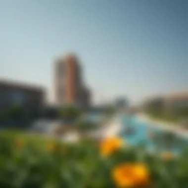 Leisure Developments in Dubai's Scenic Areas A scenic view of a leisure development area in Dubai