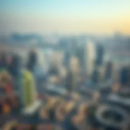 Aerial view of Dubai skyline showcasing residential areas